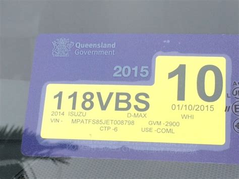 Removal of Expired Registration Stickers - Maryborough