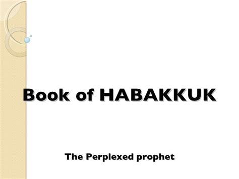 Book Of Habakkuk