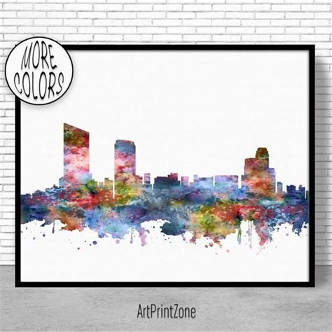 Grand Rapids Skyline Grand Rapids Print Grand Rapids Michigan | Etsy in 2021 | City art ...