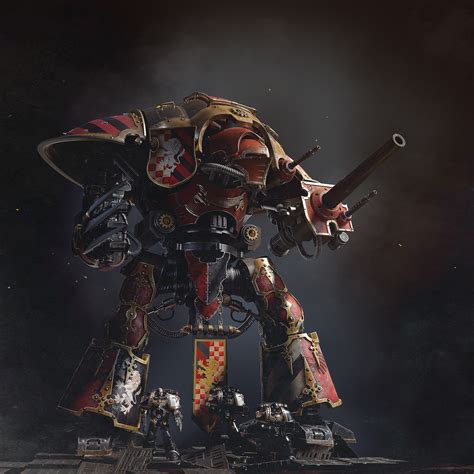 ArtStation - imperial knight warhammer 40k fan art