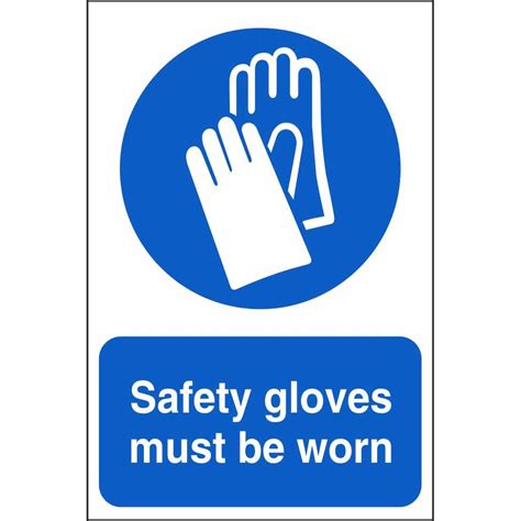 Safety Gloves Must Be Worn Signs | Mandatory Workplace Safety Signs