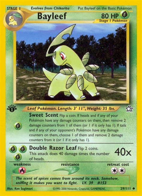 Bayleef 29 (Neo Genesis 2000) Pokemon Card