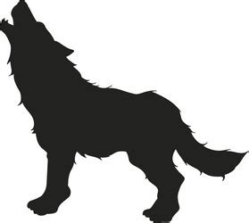 Howling Wolf Silhouette Vector Images (over 2,100)