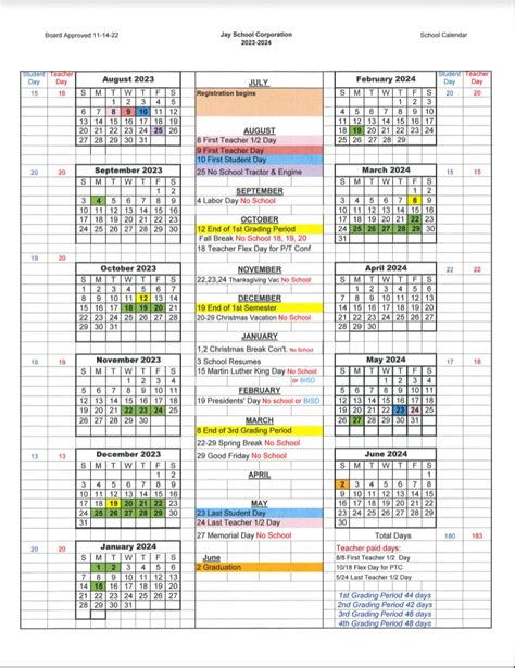 District Calendars | The Jay School Corporation