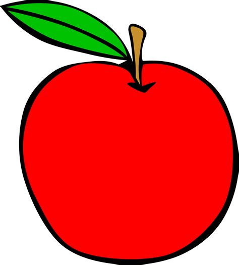 Clipart - Simple Fruit Apple