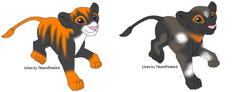 Big cats -cubs- trade by ShiverTheHedgehog on DeviantArt