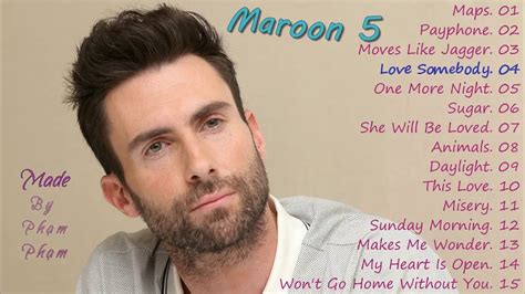 รวมที่สุดของเพลง Maroon5 - YouTube