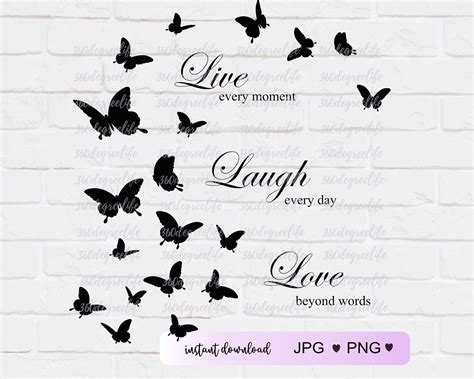 Live Laugh Love SVG Live Every Moment SVG Laugh Every Day Love Beyond ...
