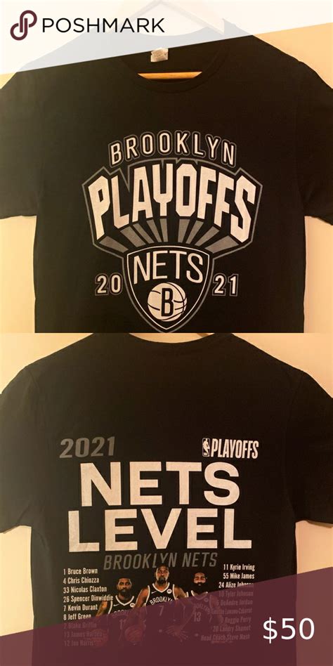 Brooklyn Nets Playoffs T-shirt. | Brooklyn nets, Mens tops, Brooklyn