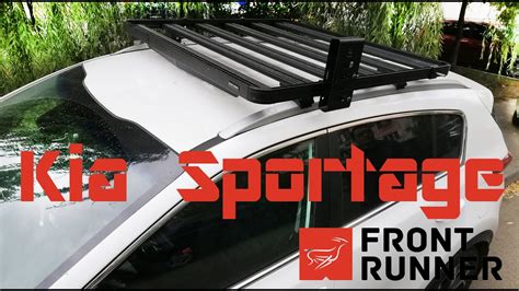 KIA SPORTAGE SLIMLINE II ROOF RAIL RACK KIT - BY FRONT RUNNER - YouTube