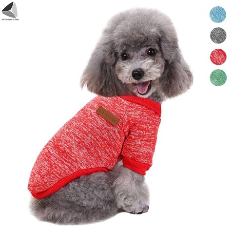 Sixtyshades Winter Pet Dog Sweaters Thermal Dog Pajamas Fleece Pet ...