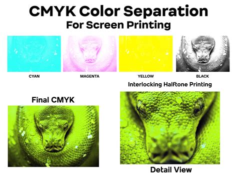 CMYK Color Separation, Spot Color , Simulated Process for Screen Printing, Color Separation - Etsy