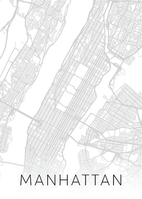 15+ Map of new york city black and white image HD – Wallpaper