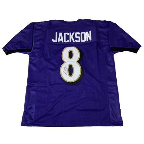 Lamar Jackson Autographed Signed Baltimore Ravens Purple Custom Jersey ...