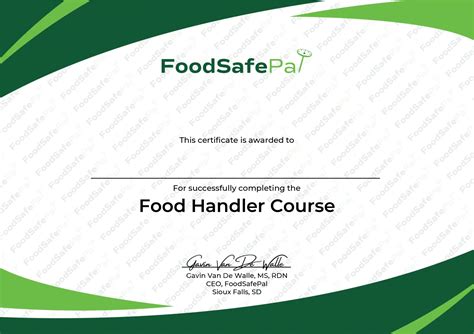 Food Handler Certificate – FoodSafePal