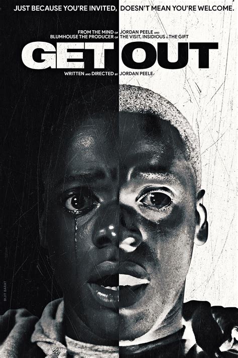 GET OUT MOVIE POSTER Sided ORIGINAL 27x40 JORDAN PEELE DANIEL KALUUYA ...