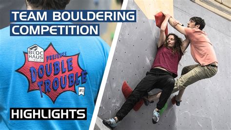 Check out our unique team bouldering competition! | Double Trouble ...