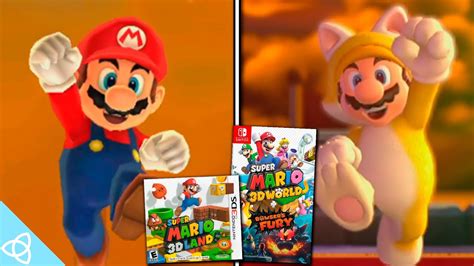 Super Mario 3D Land (3DS) vs. Super Mario 3D World (Switch) | Side by ...