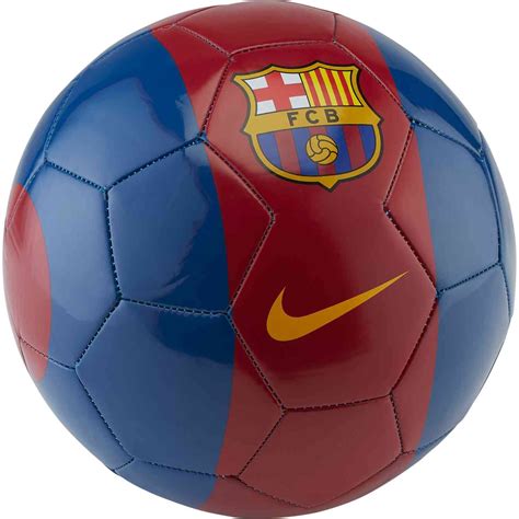 Nike Barcelona Supporters Soccer Ball - Storm Red/Gym Blue | Soccer ...