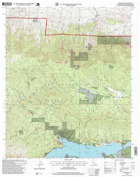 Amazon.com : YellowMaps Fawnskin CA topo map, 1:24000 Scale, 7.5 X 7.5 ...