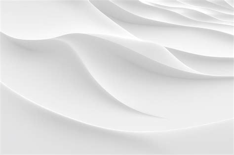 Premium Photo | Abstract white wave background Minimal white graphic wallpaper 2D Illustration