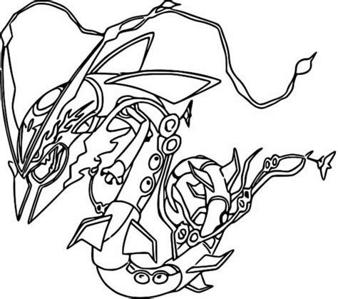 Coloring page Mega Evolved Pokémon : Mega Rayquaza 384 384 Mega Rayquaza, Rayquaza Pokemon, Mega ...