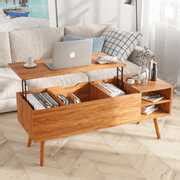 Modern Lift Top Coffee Table with Hidden Compartment Storage,Adjustable ...