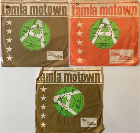 Lot 8 - TAMLA MOTOWN - ORIGINAL UK 7" 'GREEN AND WHITE'