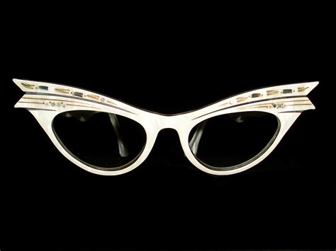 Vintage Eyeglasses Frames Eyewear Sunglasses 50S: Vintage Cat Eye Glasses Sunglasses