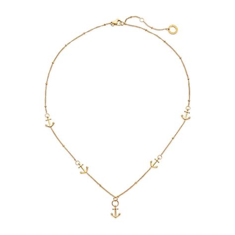 Paul Hewitt Ladies' necklace The Anchor II in stainless steel, IP gold ...