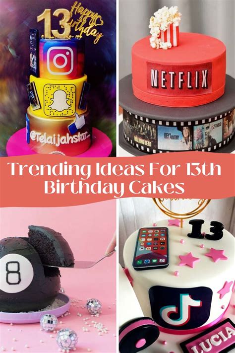 13th Birthday Cake Ideas With Trendy Toppers - momma teen