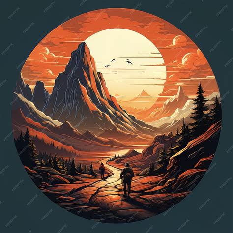 Premium Vector | Mountain vector art