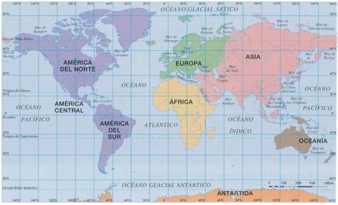 Descubrir Imagem Mapa De Planisferio Con Coordenadas Geograficas | The ...