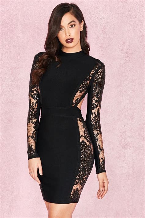 Shine Beauty 2017 Latest Winter Bandage Dress Up Women Celebrity Party Sexy Night Long Sleeve ...