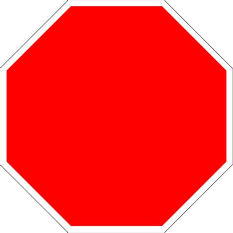 Blank Stop Sign Png - PNG Image Collection