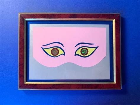 Handmade Eyes Papercut with Frame | Etsy