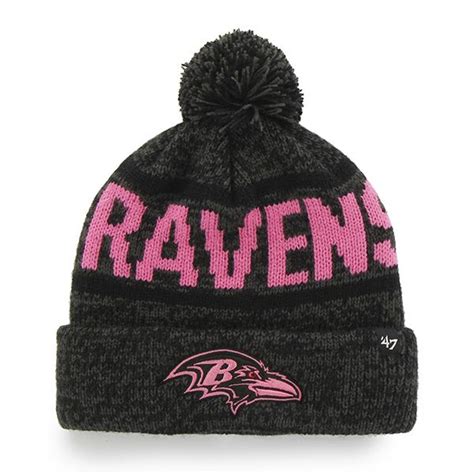 Baltimore Ravens Northmont Cuff Knit Charcoal 47 Brand Womens Hat ...