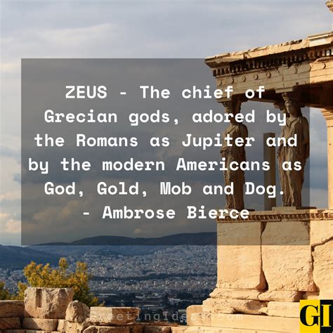 Famous Greek God Zeus Quotes and Sayings on Greek Mythology