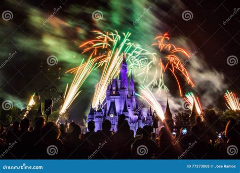 Magic Kingdom fireworks 8 editorial stock photo. Image of ride - 77273008