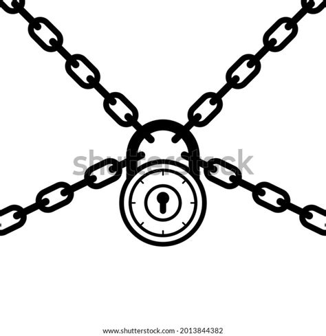 Chain Padlock Illustration Vector Stock Vector (Royalty Free) 2013844382 | Shutterstock