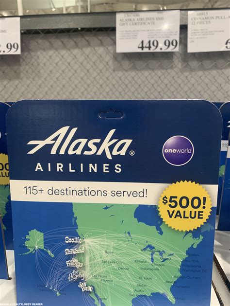 Alaska Airlines Gift Cards 10% Off At Costco - LoyaltyLobby