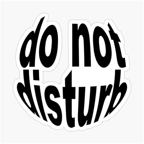 Pegatina con la obra «Do not disturb rounded» de nataliabrito | Pegatinas, El credo, Disenos de unas