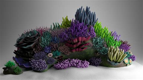 ArtStation - 3D Underwater Ocean Coral Reef | Resources