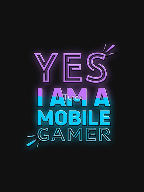"Yes, I am a mobile gamer - Pink, Blue Neon" T-shirt for Sale by Tytex | Redbubble | skill issue ...