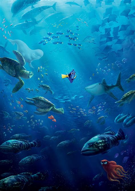 HD wallpaper: Finding Nemo Mr. Ray and Crush characters, finding dory, turtle | Wallpaper Flare