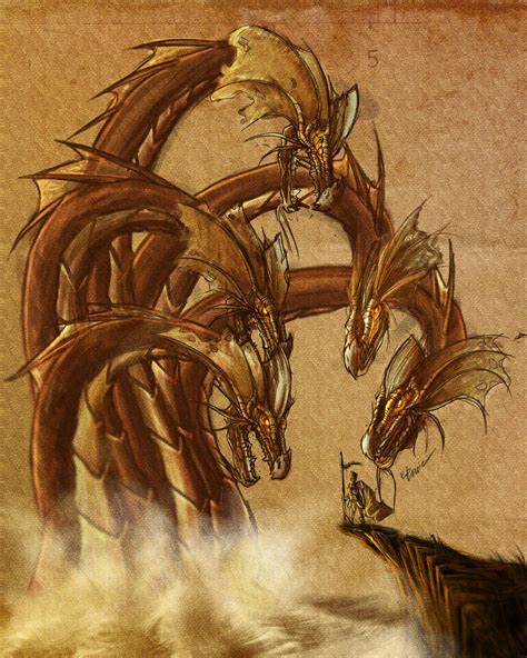 Lernaean Hydra by EdlouieArts on DeviantArt