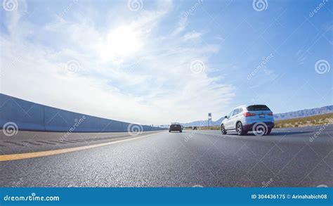 Daytime Road Trip: Nevada To California on HWY 15 Editorial Image ...