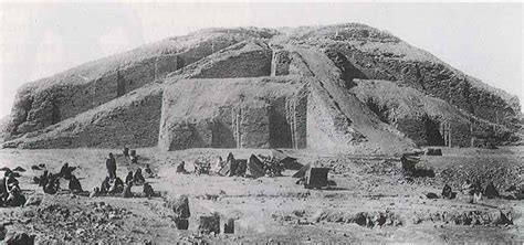 ALL MESOPOTAMIA — An early image of the Ziggurat of Ur from the...