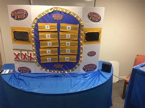 DIY Family Feud Game Board | Family feud game, Diy family games, Family feud