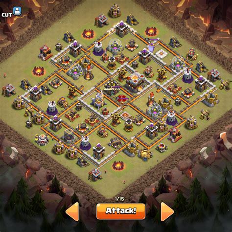 [Base] TH11 War Base How to Best Attack 3 Stars? Or Failsafe 2 Stars ...